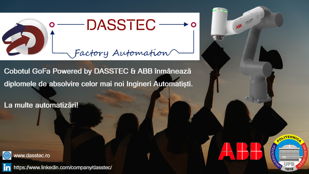 DASSTEC & ABB înmânează diplomele de absolvire noilor Ingineri Automatiști.