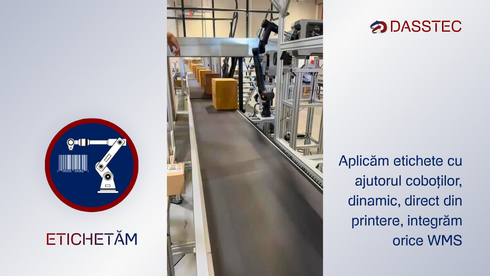 Etichetare cu Coboți by Dasstec Automatizari ABB
